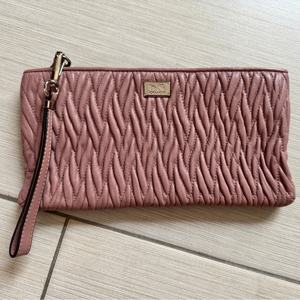 Coach Madison Quilted Leather Clutch